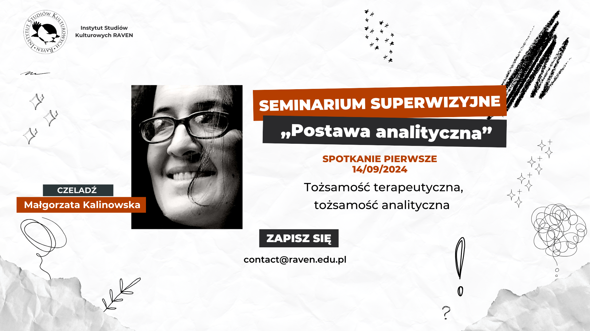 seminarium superwizyjne Tożsamość terapeutyczna, tożsamość analityczna Czeladź